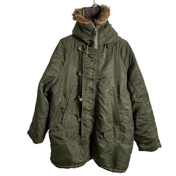 Vtg Golden Fleece Mens Parka 46 Green Extreme Cold Weather Type N-3B Military - Picture 1 of 12